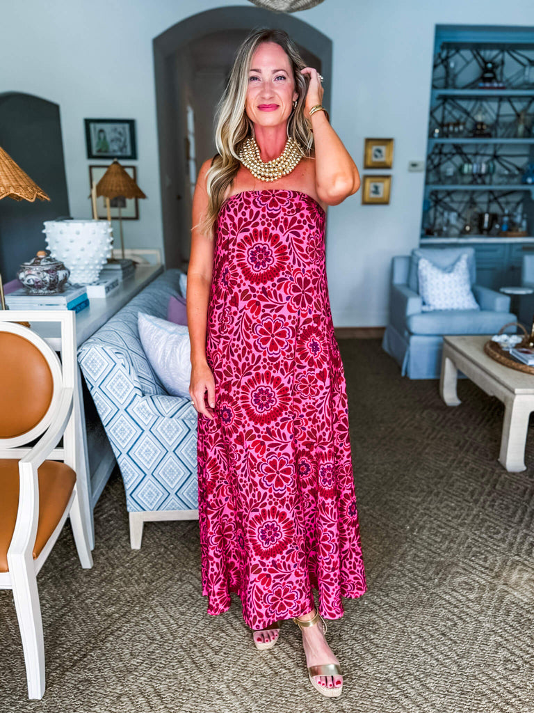 Terrace Views Floral Maxi Dress
