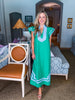 Meet in Mykonos Midi Dress-Green