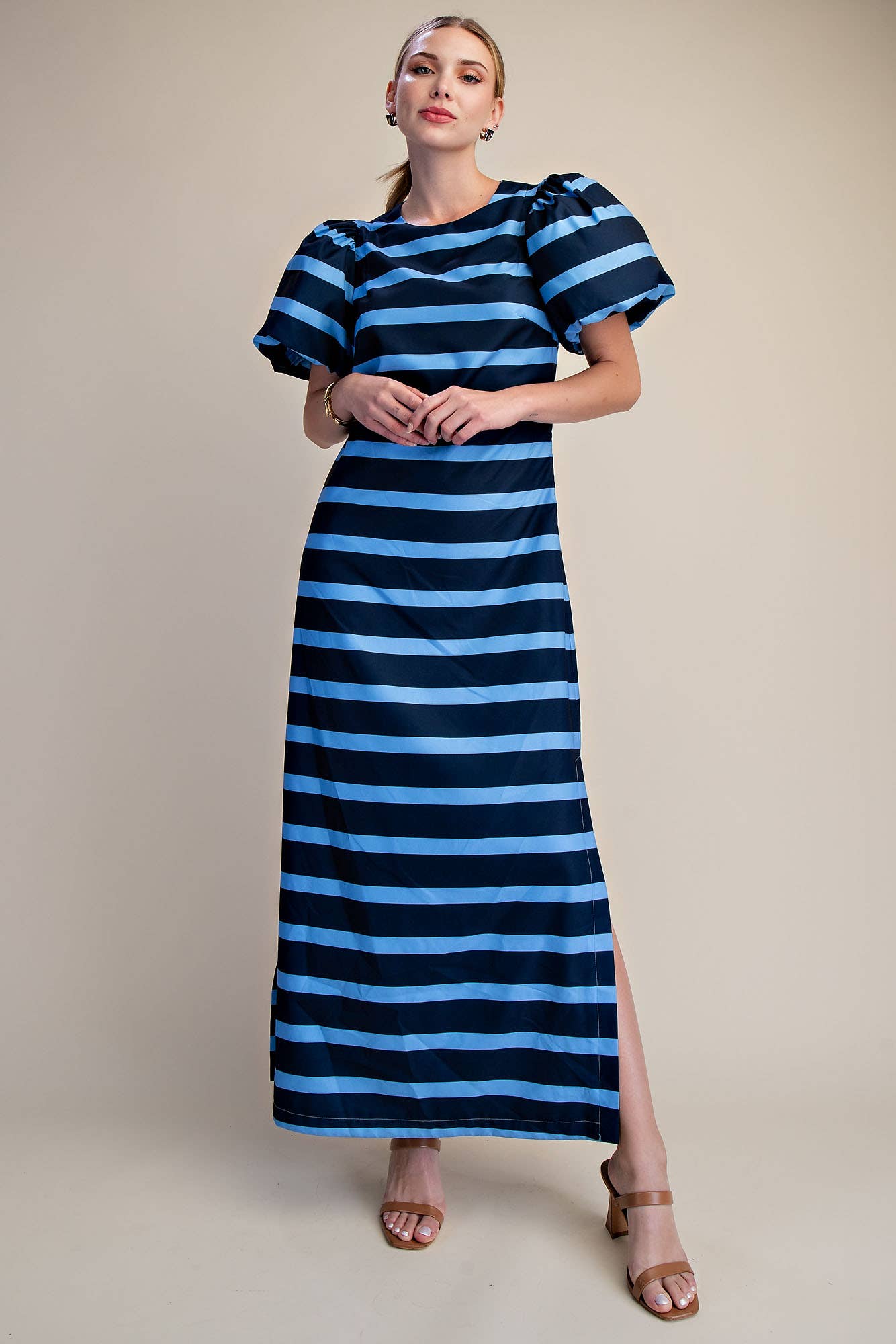 Mariselle Maxi Dress-Navy/Blue