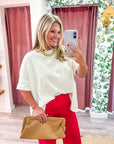 Mabel Oversized Tee-Ivory