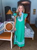 Meet in Mykonos Midi Dress-Green