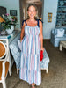 Summer Spark Striped Maxi Dress