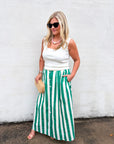 Summer Adventure Maxi Skirt-Green
