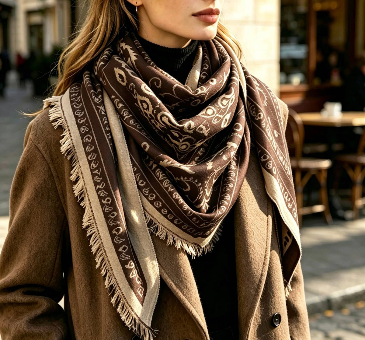 PREORDER: Soft Country Bandana Scarf-Cafe
