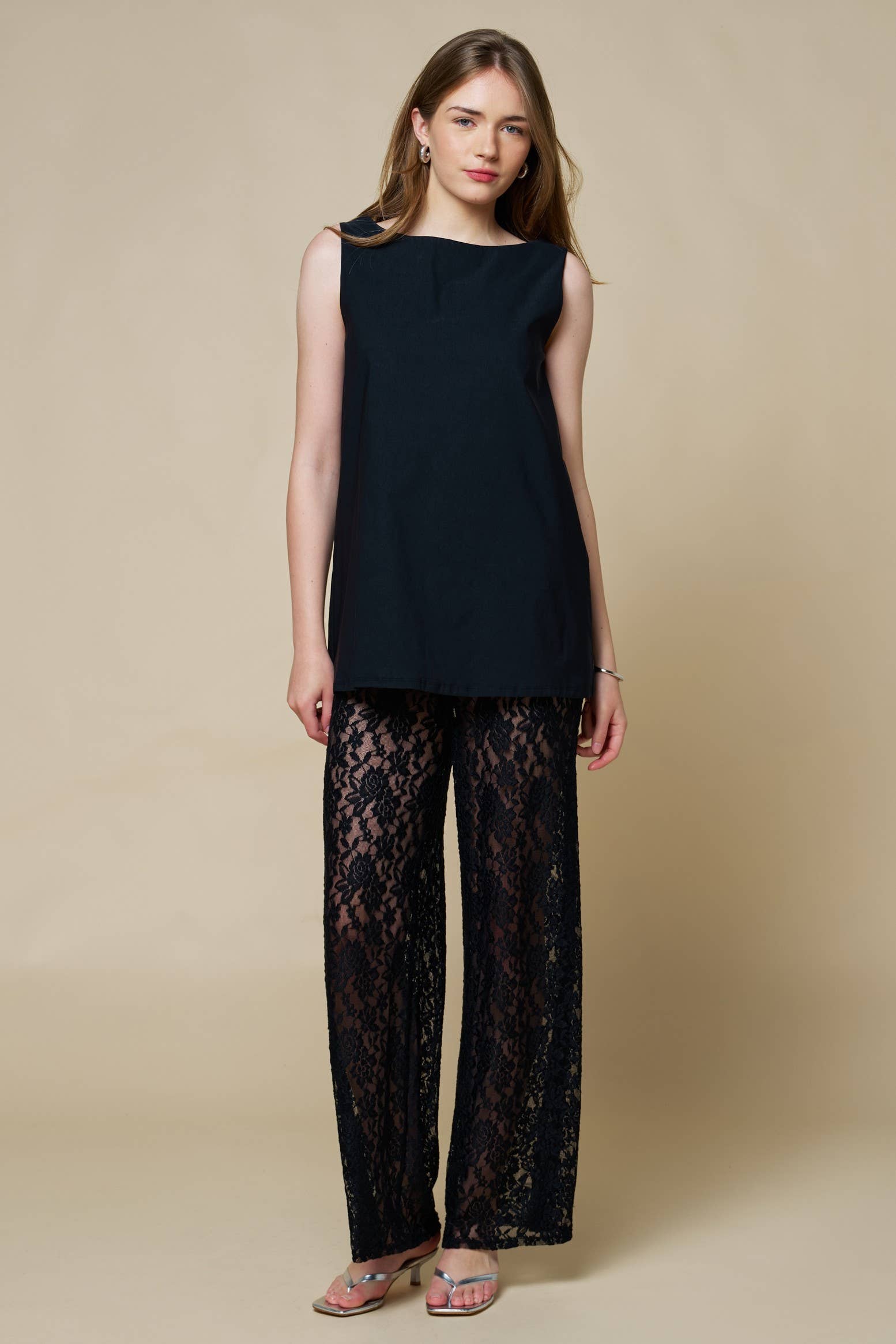 Island Chic Lace Pants Set