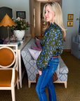 PREORDER: Floral Nellian Ruffle Top