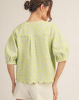 Dainty Charm Jacquard Top