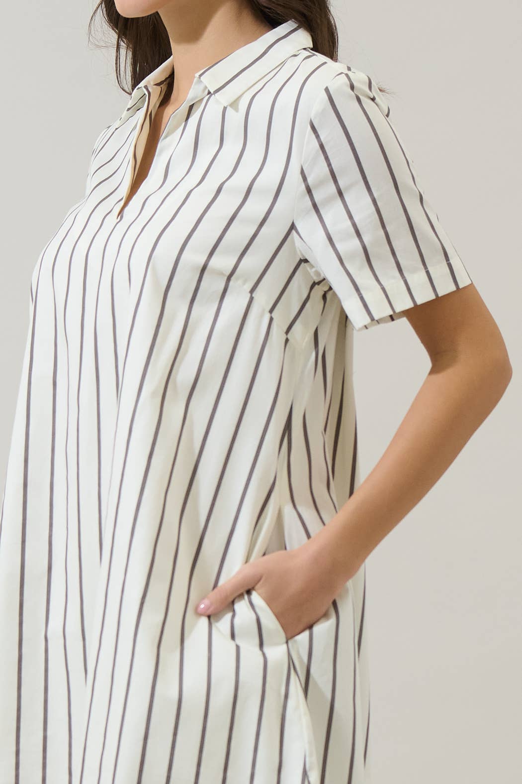 Kamara Striped Mini Dress