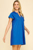 Weekend Vibes Mini Dress-Royal Blue
