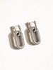 Chain Hoop Earring-Silver