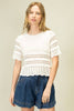 Crochet Crush Top-Off White