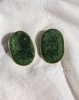 Kendall Statement Earrings-Green