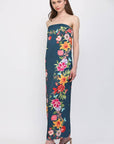 Summer Sorbet Strapless Maxi Dress