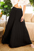 Evening Breeze Pleated Pants- Black