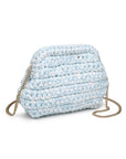 Raya Clutch-Ice Blue
