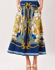 Midnight Bloom Midi Skirt