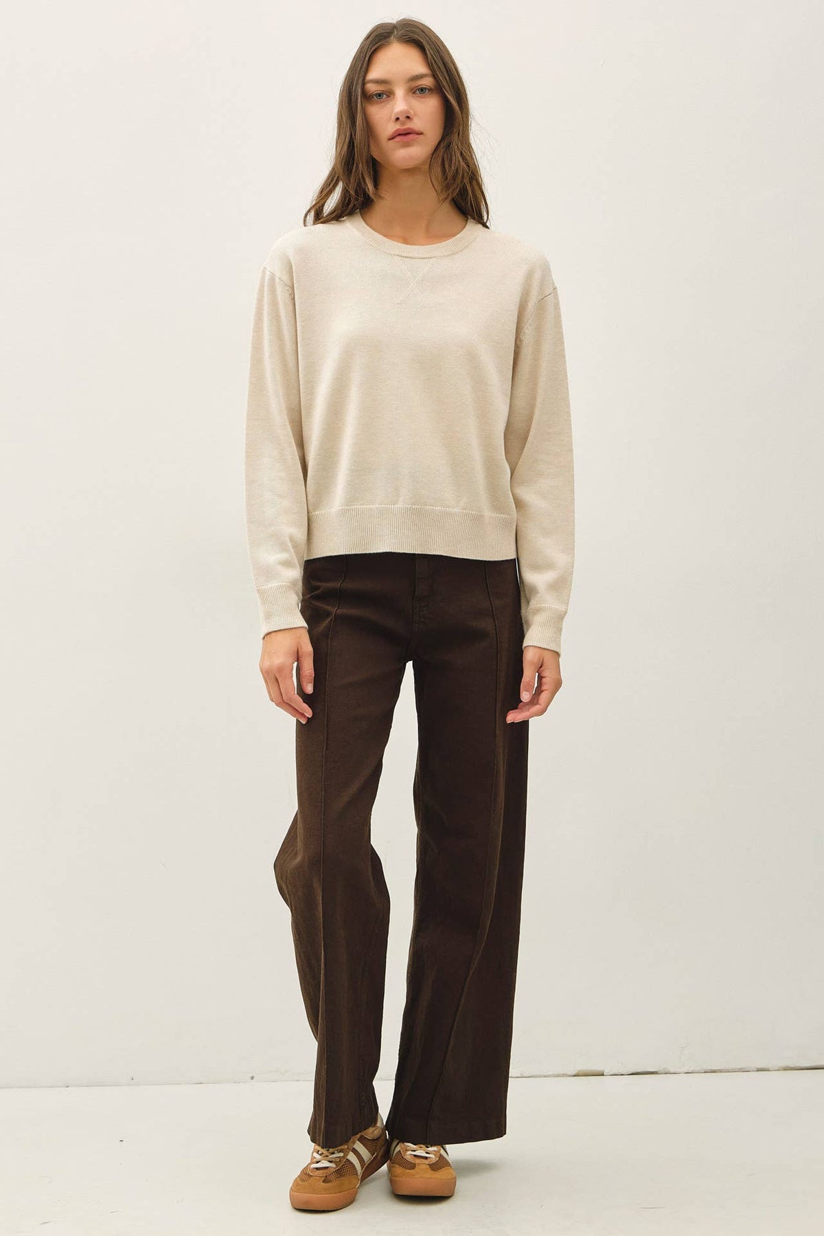 Feel At Ease Sweater-Oatmeal