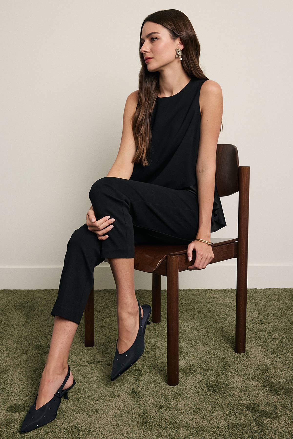 Midnight Satin Top