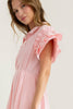 Strolling Through Maine Midi Dress-Pink