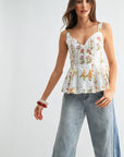 Lovely in Florals Peplum Top