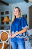 Bohemian Dreams Embroidered Top- Dark Navy