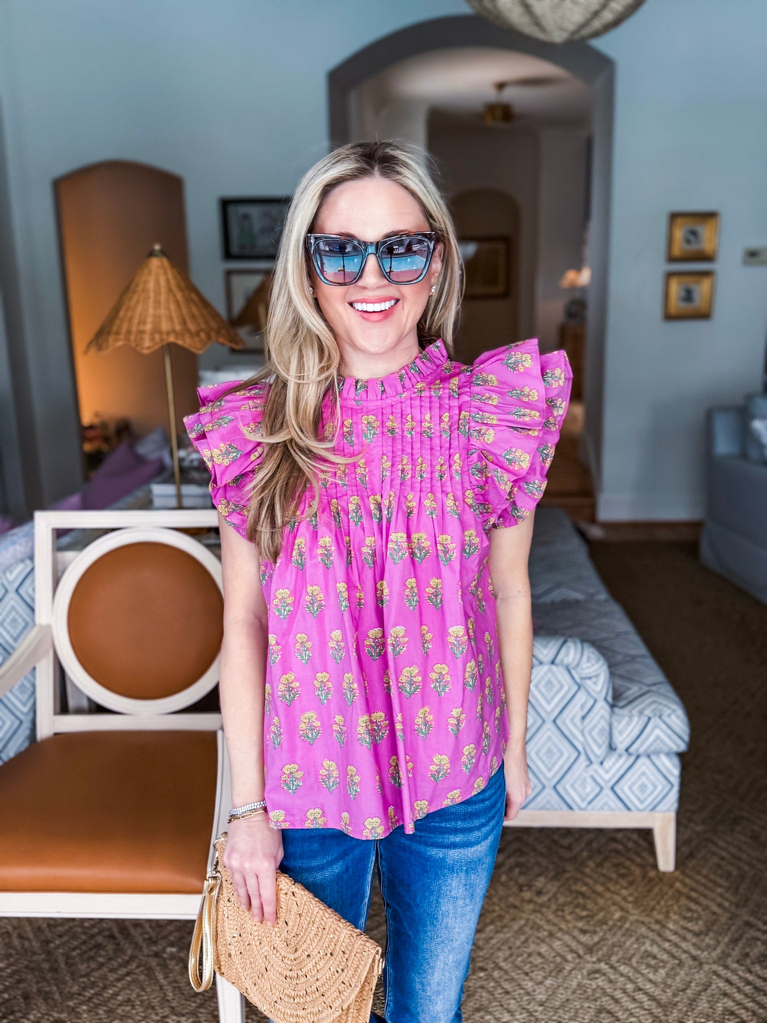 Spring Charm Floral Top