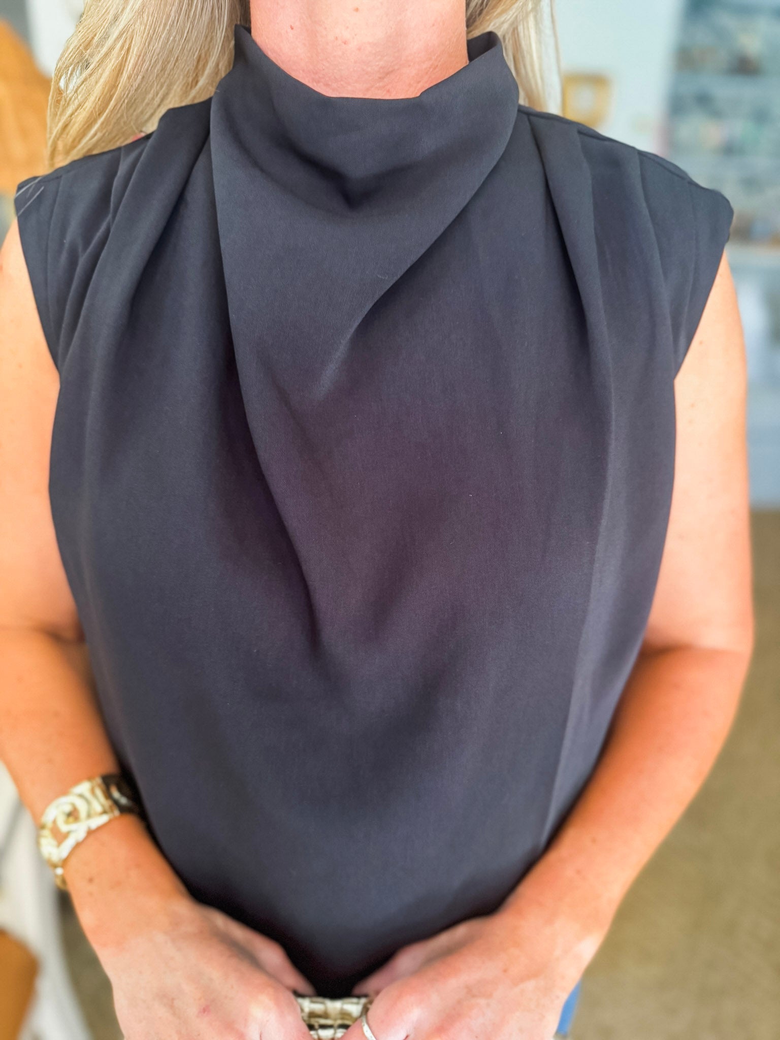 Polished Affair Top-Black