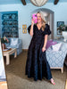 Arielle Jacquard Maxi Tiered Dress