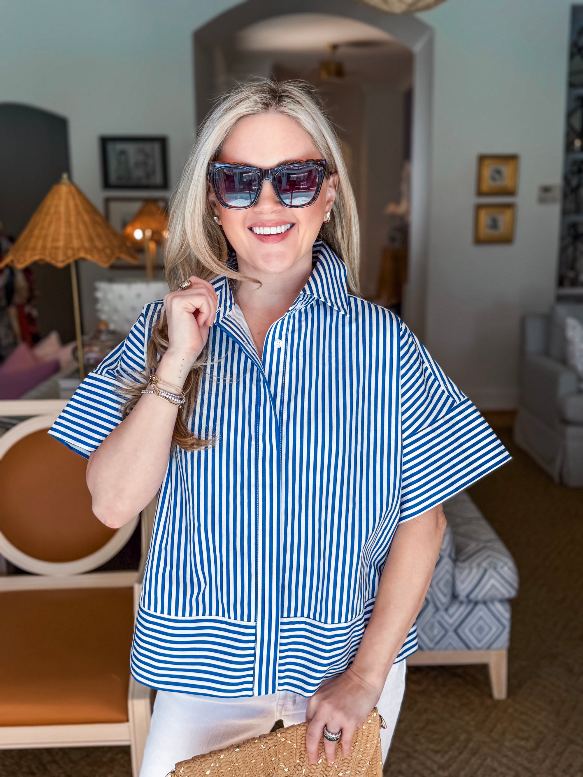 Portside Button Down Top