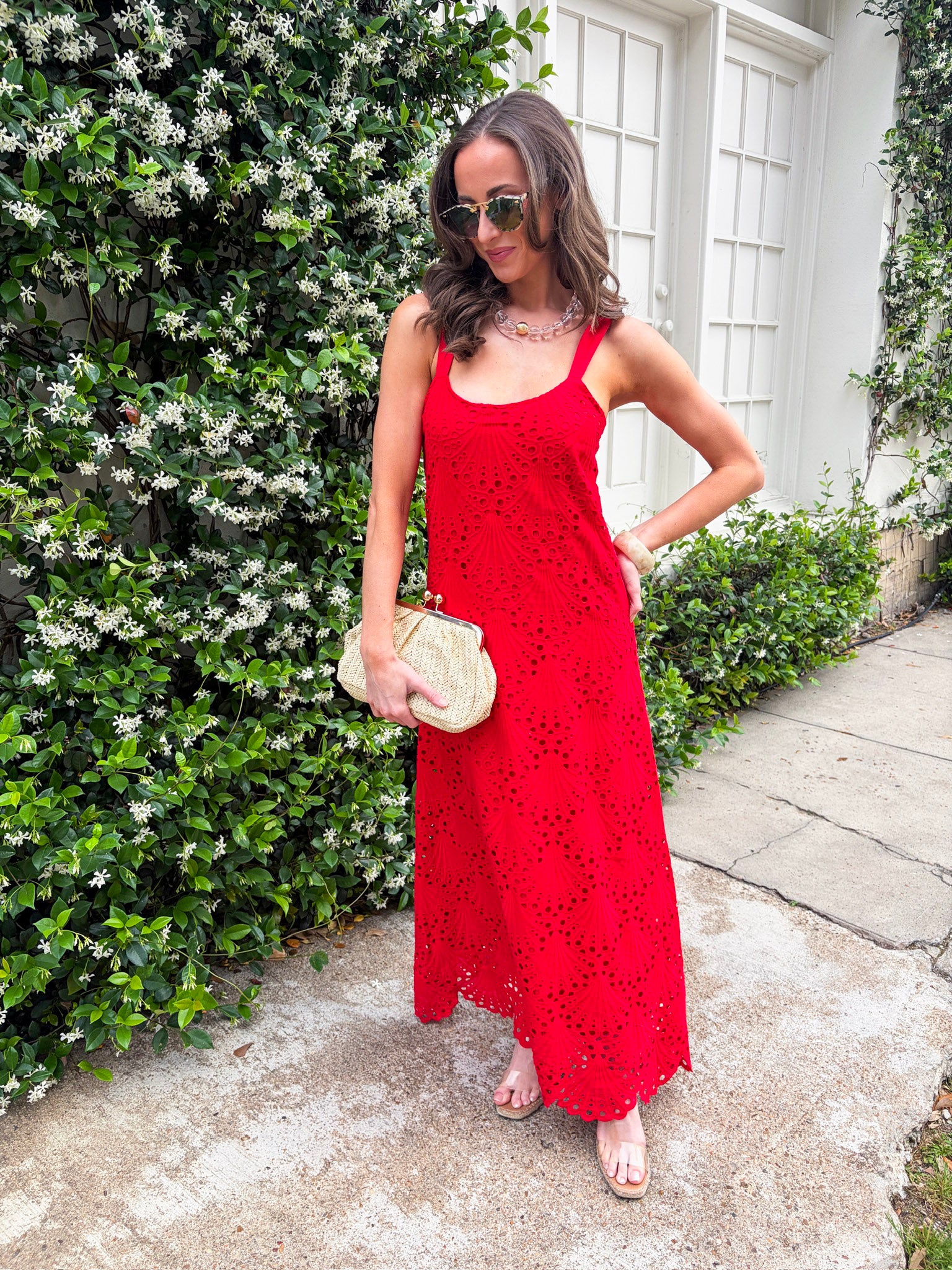 Lady in Red Maxi Dress