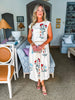 Picking Flowers Embroidered Skirt Set
