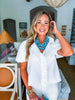 Urban Wonders Striped Top-White