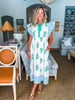 Coastal Brunch Floral Midi Dress