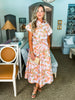 Lovely Garden Floral Midi Dress