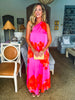 Glena Floral Maxi Dress-Pink
