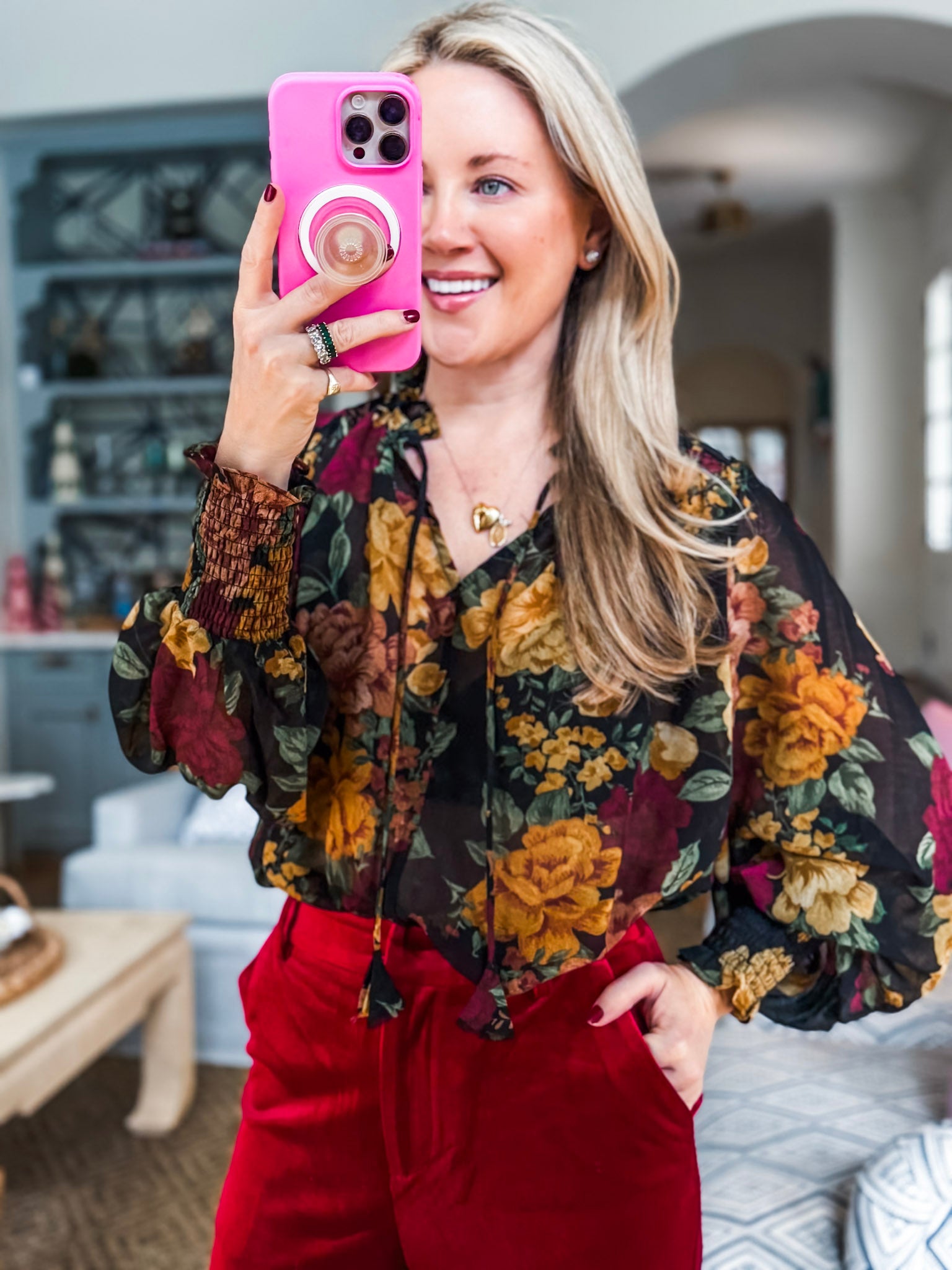 Twilight Bloom Floral Top