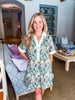 Muted Gardens Floral Mini Dress
