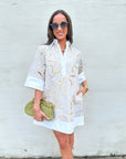 Floral Horizon Shirt Dress