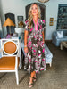 Paisley Perk Pattern Midi Dress