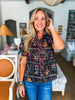 Delicate Dreams Floral Top-Black