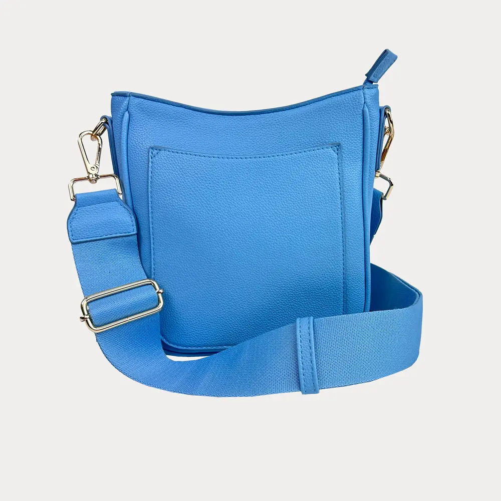Mini Messenger with Strap-Sky Blue