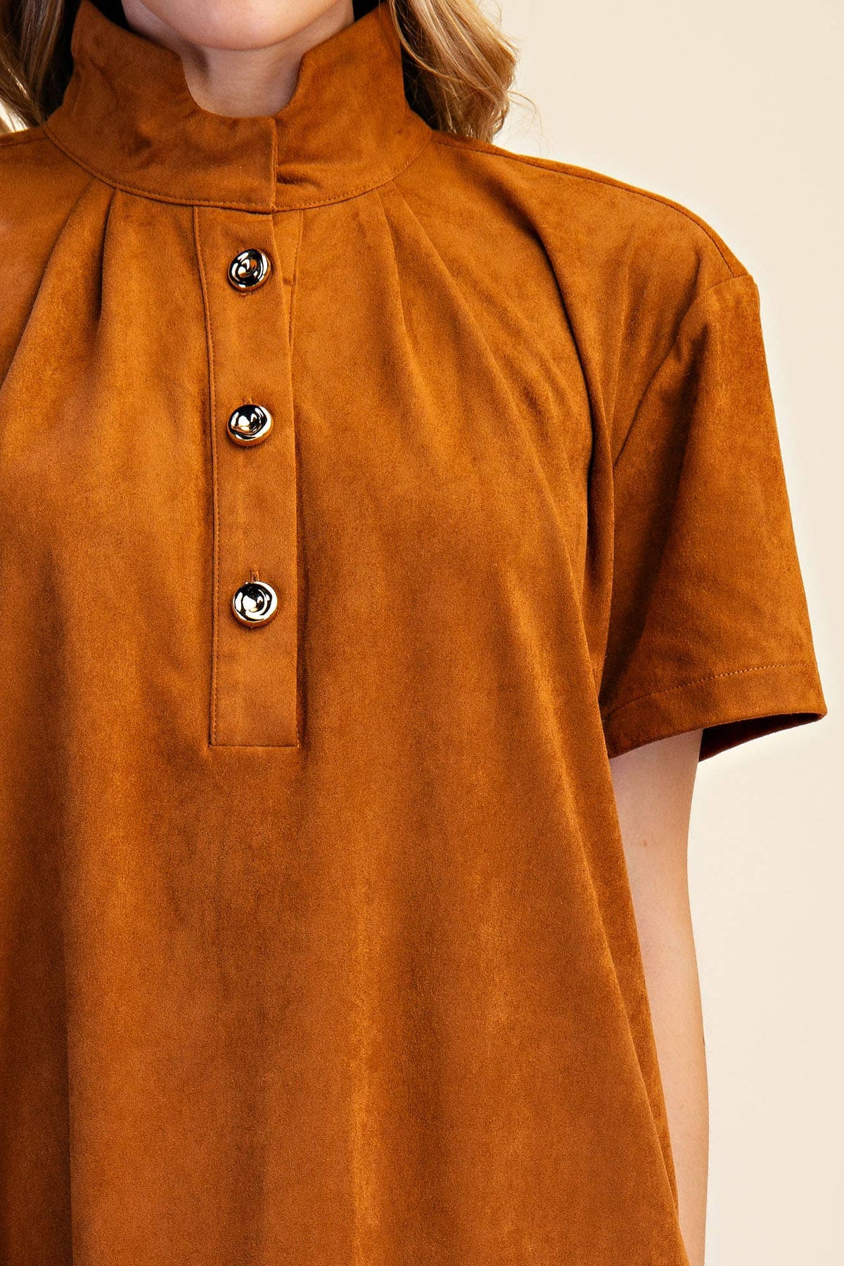 Margaux Mini Dress-Camel