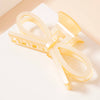 Acetate Ribbon Hair Claw- Beige