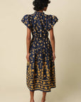Clara Floral Puff Sleeve Midi Dress