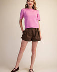 Sunday Autumn Knit Top-Pink