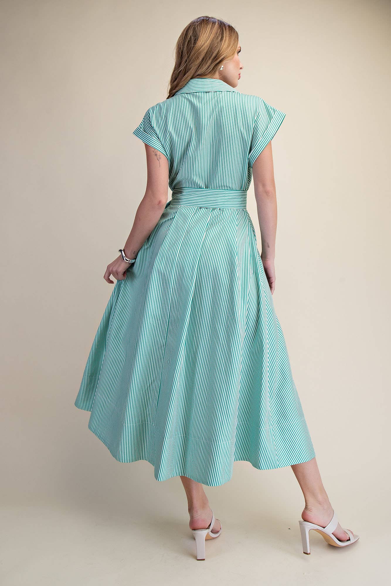 Shore Club Midi Dress-Kelly Green