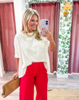 Mabel Oversized Tee-Ivory