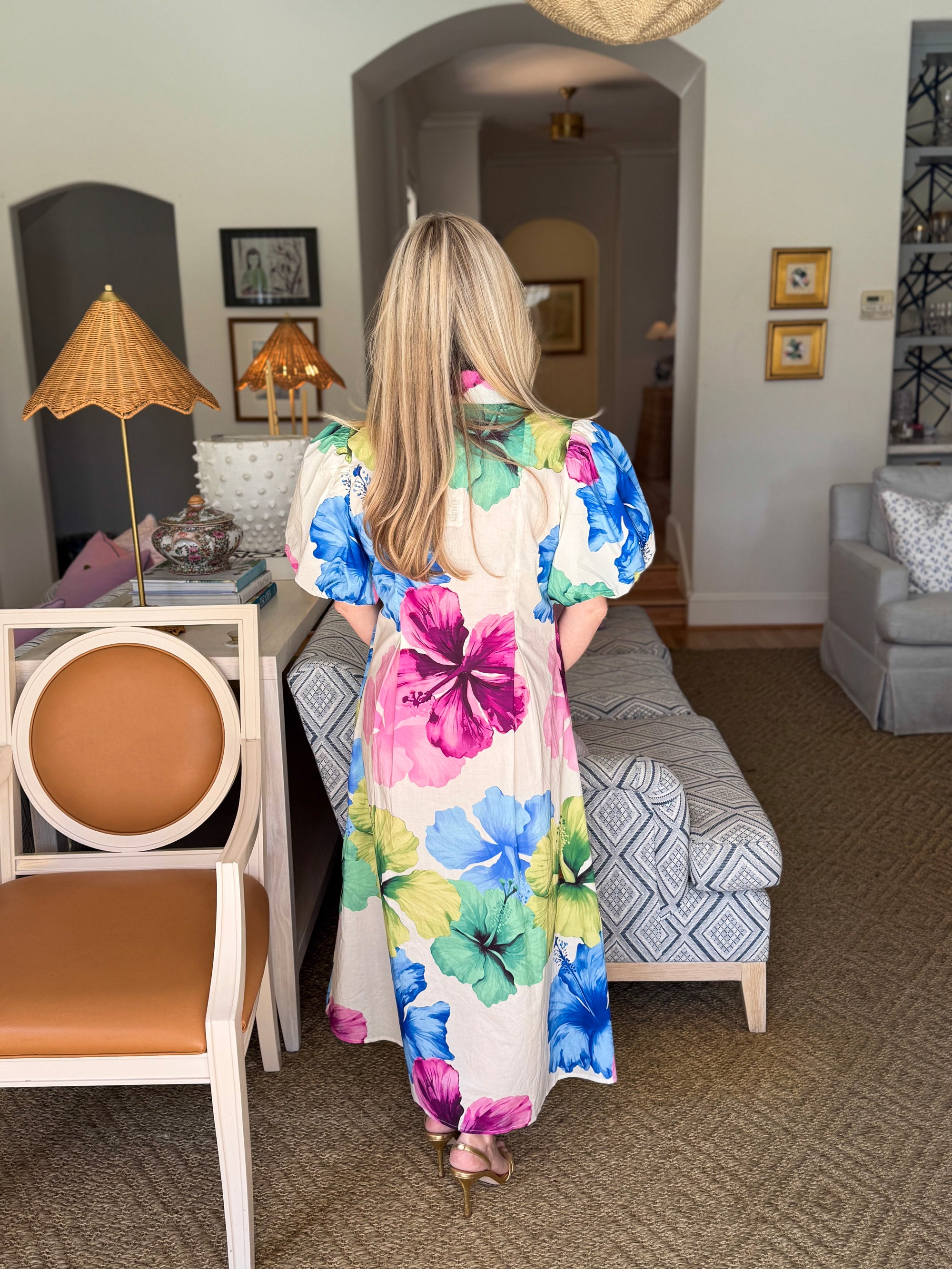 Watercolor Wishes Midi Dress