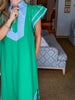 Meet in Mykonos Midi Dress-Green
