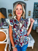 Wine Tasting Floral Top